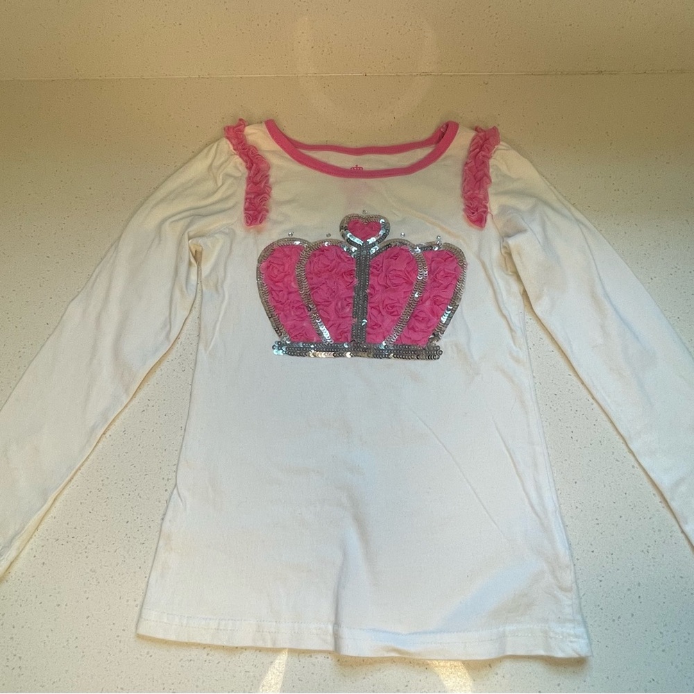 Sofia Grace & Rosie Embellished Crown Long Sleeve